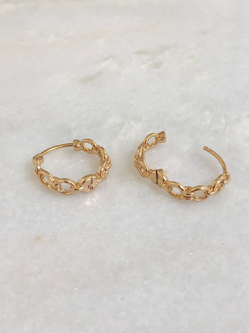 "Earrings Chain Hoop (small)"