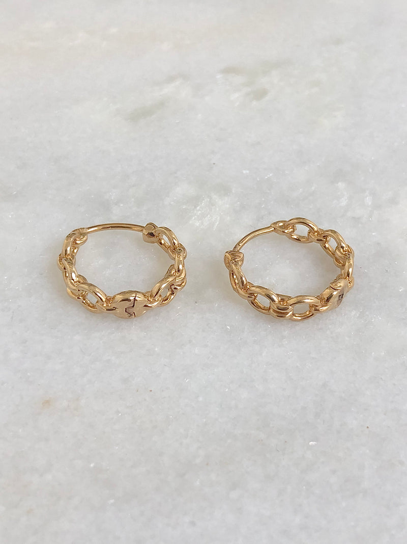 "Earrings Chain Hoop (small)"