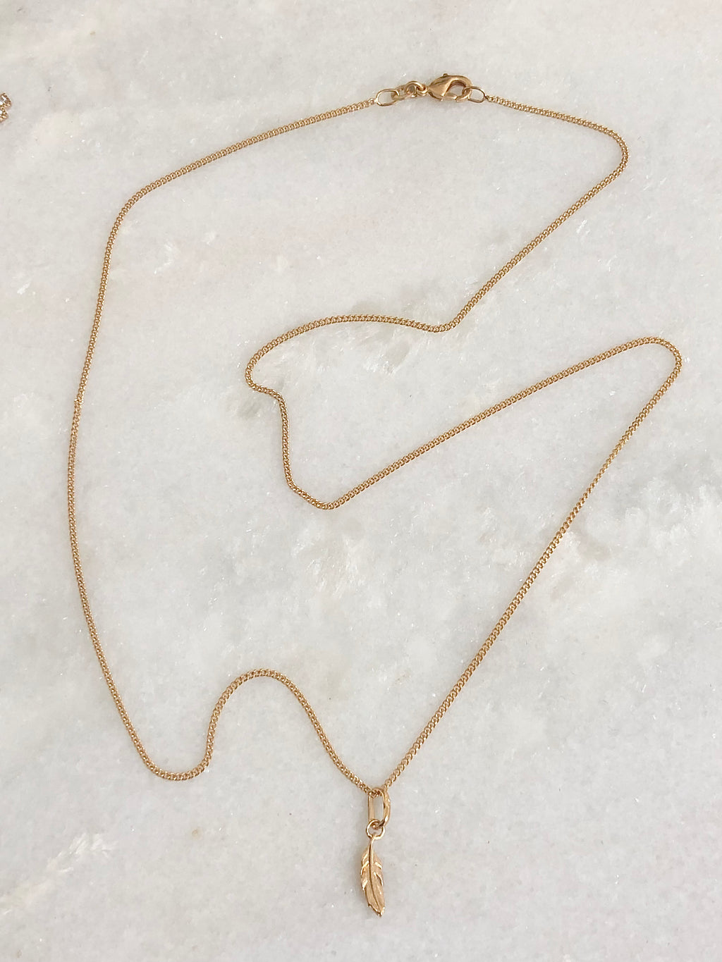 "Necklace Thin 18K Gold-plated 60cm"