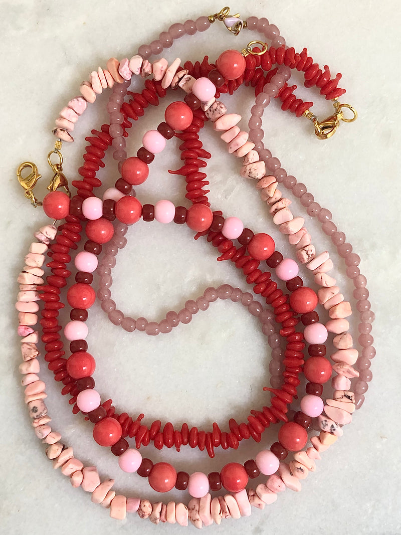 "Necklace Candy Pink"