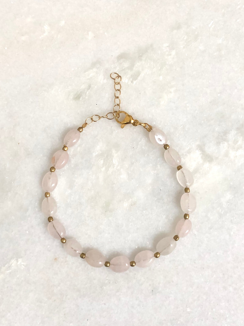 "Bracelet Rosequartz"