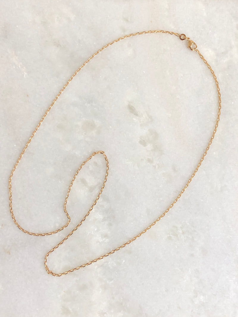 "Necklace Middle Thick 60cm 18K Gold-plated"