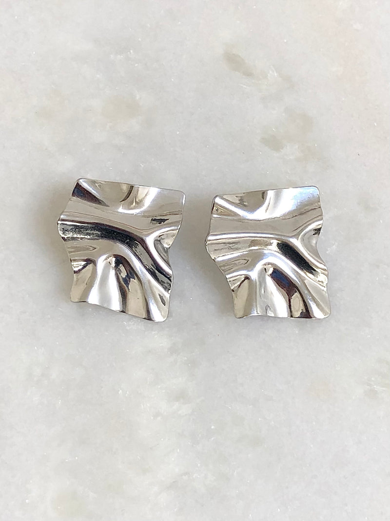 "Earrings Wrap Silver"